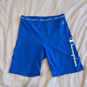 Royal blue Champion biker shorts
